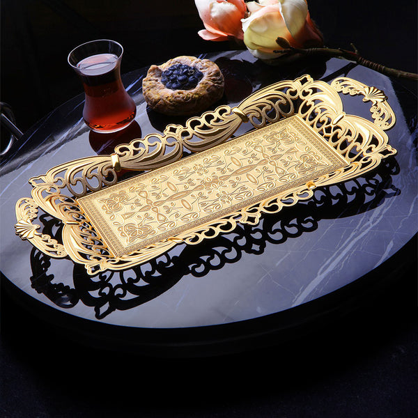 Decorative Serving Tray, Vintage Design Tray for Home Décor