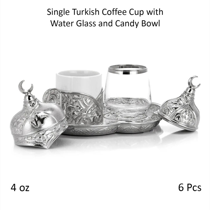 Sena Turkish Coffee Service Set for One Person, 4 Oz