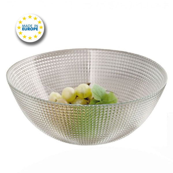 Pasabahce Glass Serving Bowl, Round Salad Bowl, 82 oz