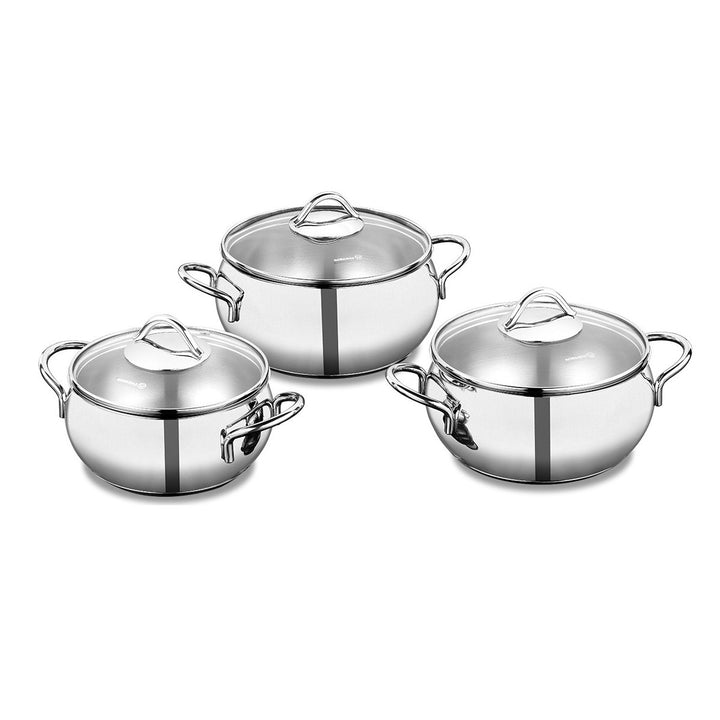 Korkmaz Tombik Stainless Steel Cookware Set, Cooking Pot
