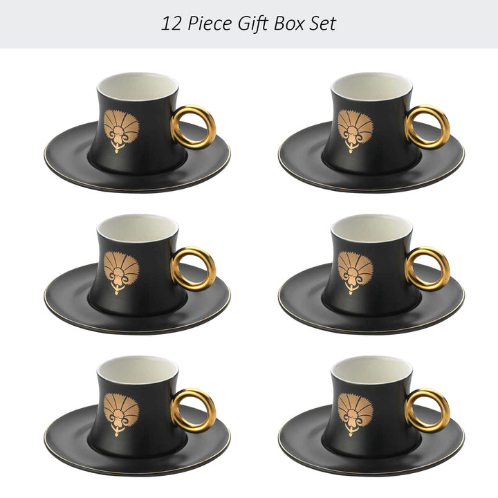 Black Pottery Espresso Cups Set 2 Stoneware Chic Elegant Espresso Cups, Espresso  Cup, Coffee Mug Set, Gift for Mom -  Israel