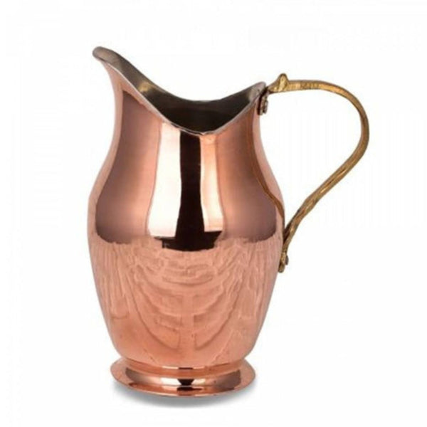 Copper Water Pitcher, Jug Vessel for Drinking Water, 47.5 oz