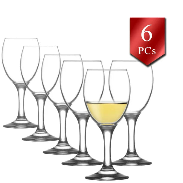 Lav Durable Wine and Drinking Glasses, Set of 6, 7 oz