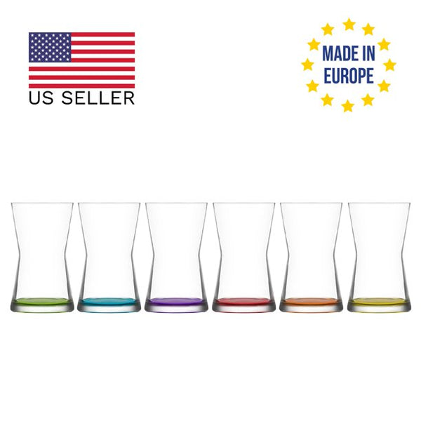 Lav Derin Colorful  Long Drink Glass Set, 6 Pcs, 11.75 Oz