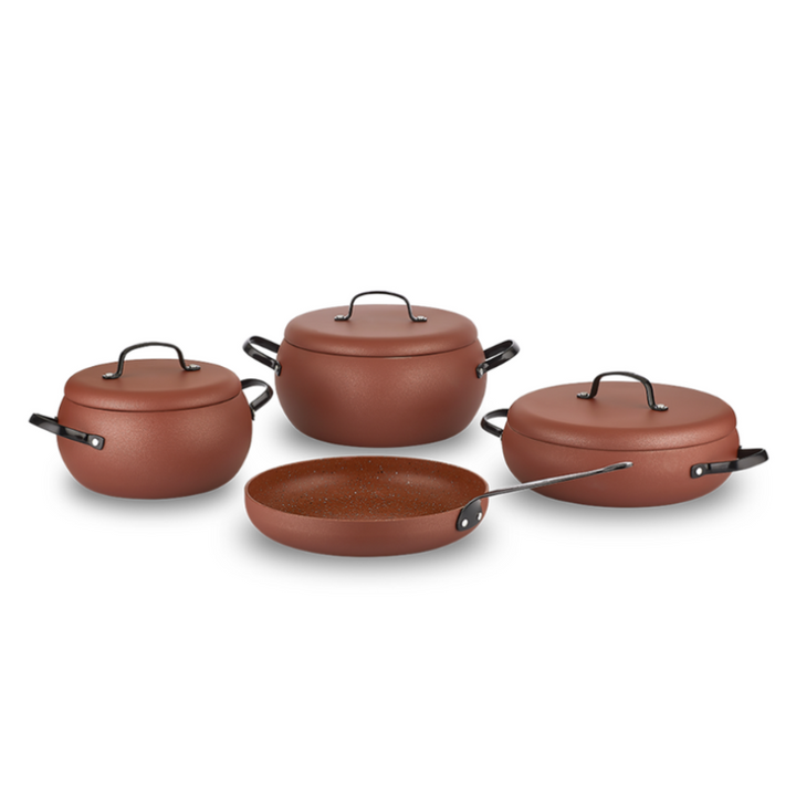 Korkmaz Cookware Set, Durable Aluminum Pots and Pans