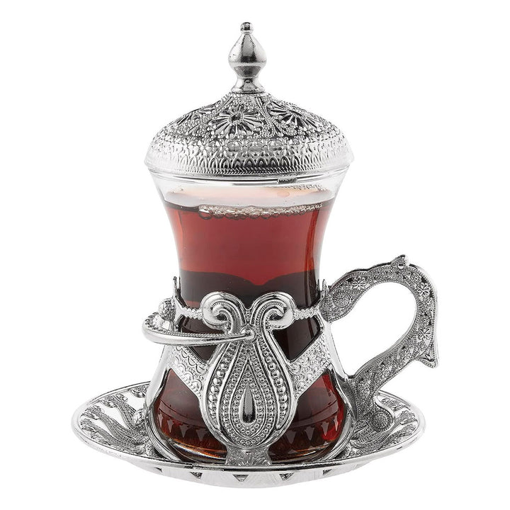 Vintage Housewarming Tea Cups Gift Set of 6 for Women